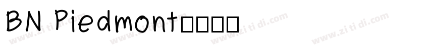 BN Piedmont字体转换